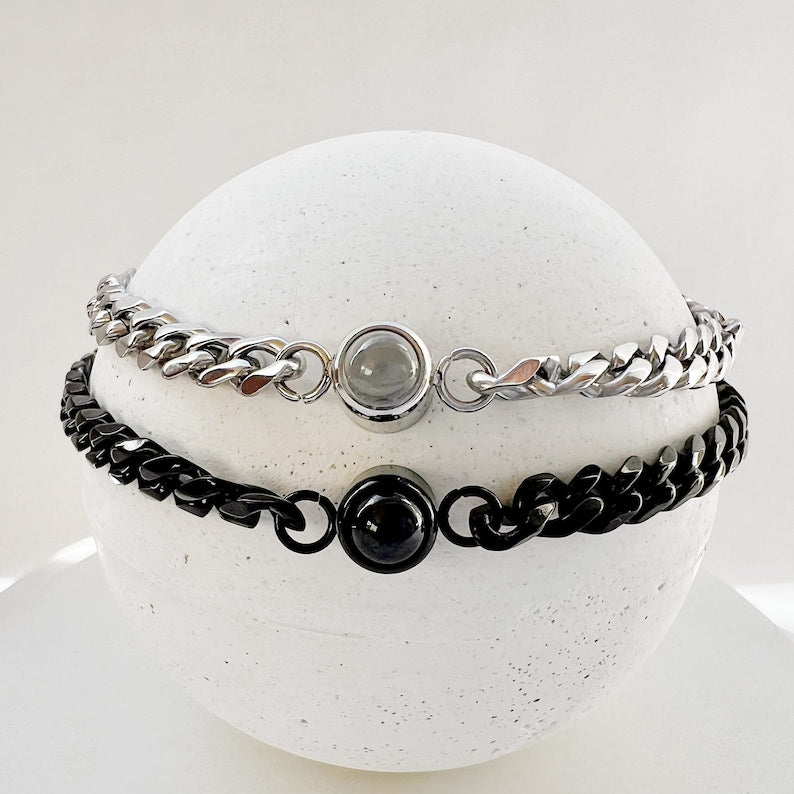 Cuban Chain Photo Bracelet