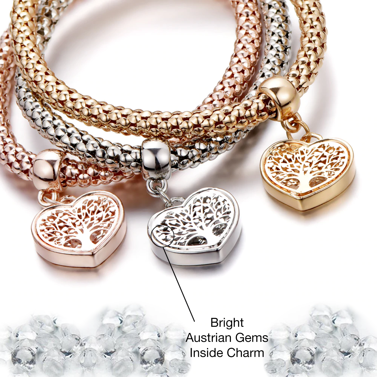 Tree of Life - Limited Edition Heart Charm Bracelet