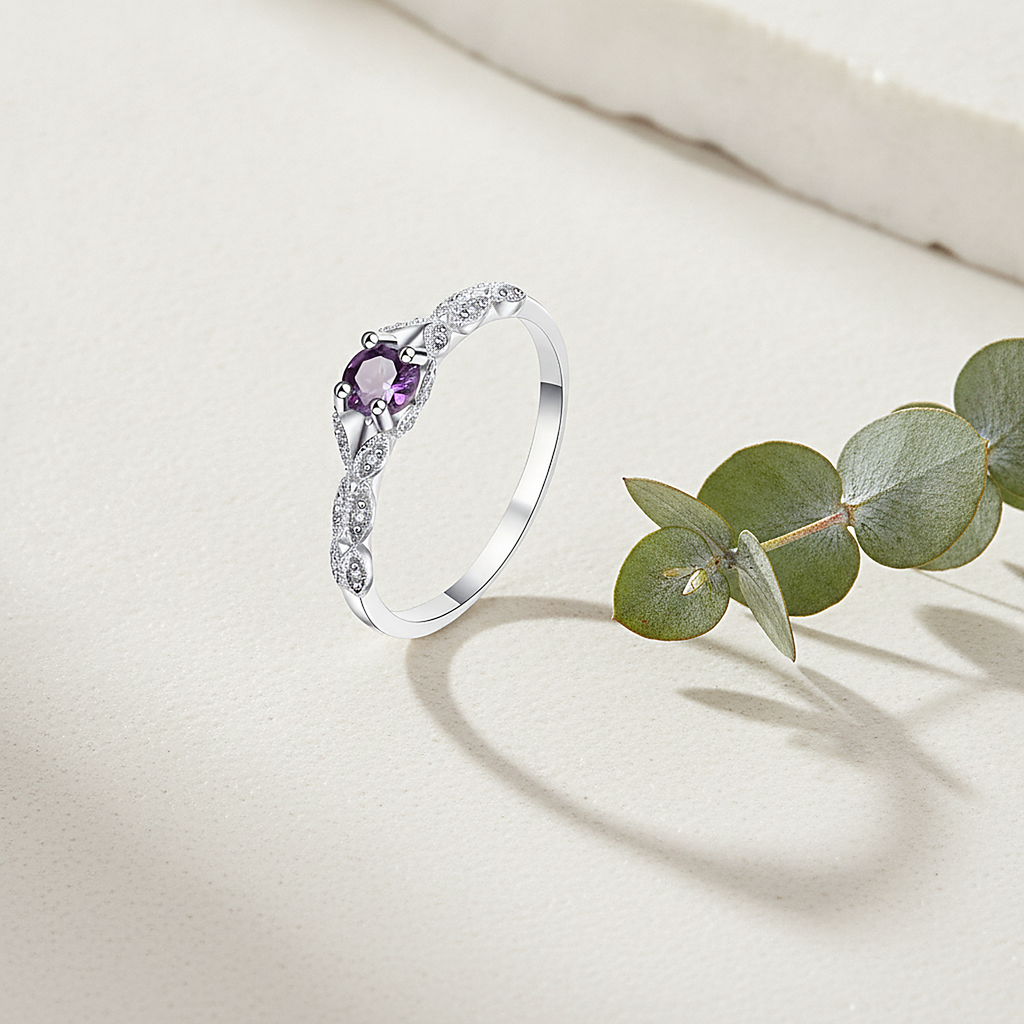 Bela Amethyst Ring