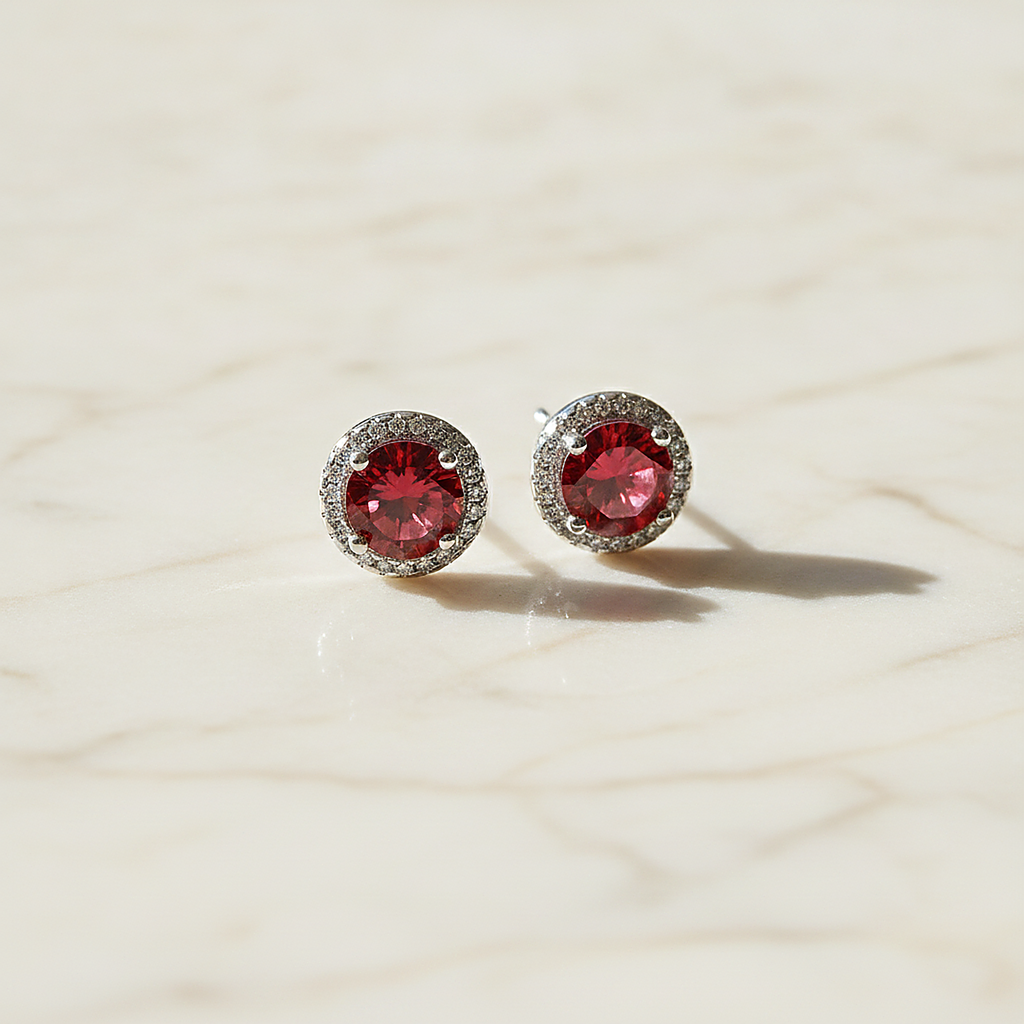 Brincos Petra Ruby