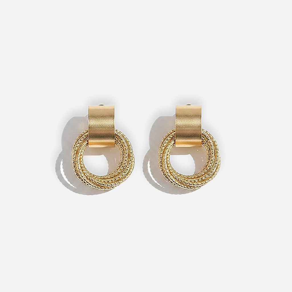Boucles d’oreilles Lucienne dorées