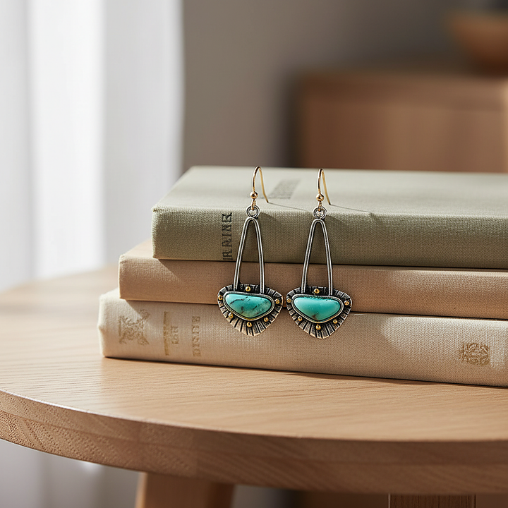 Pendientes Linnea Turquesa