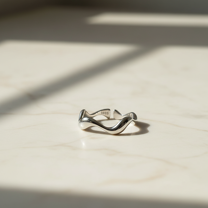 Oceane ring on marble