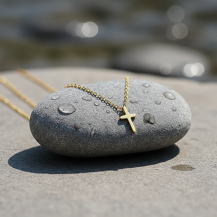 Klassieke Gouden Kruis Ketting