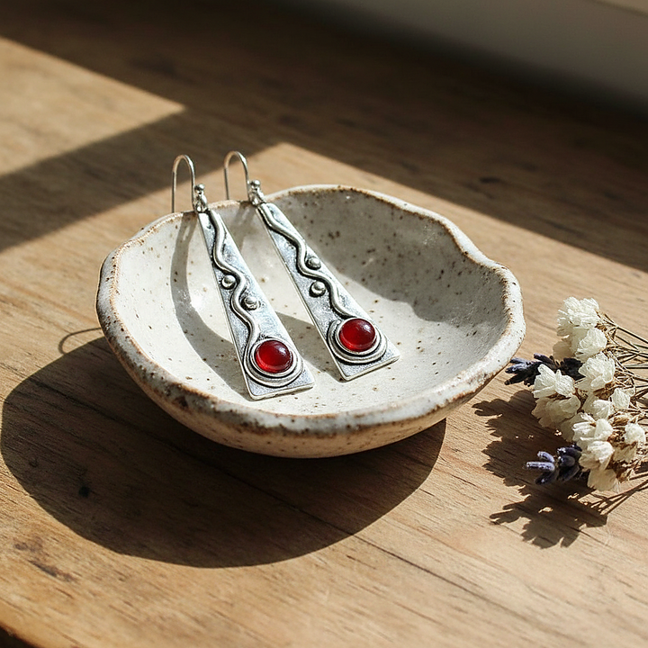 Boucles d’oreilles Romy argentées