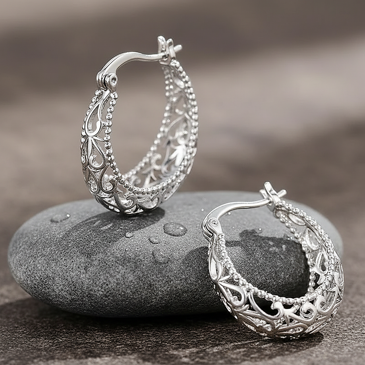 Boucles d’oreilles créoles héritage Bela