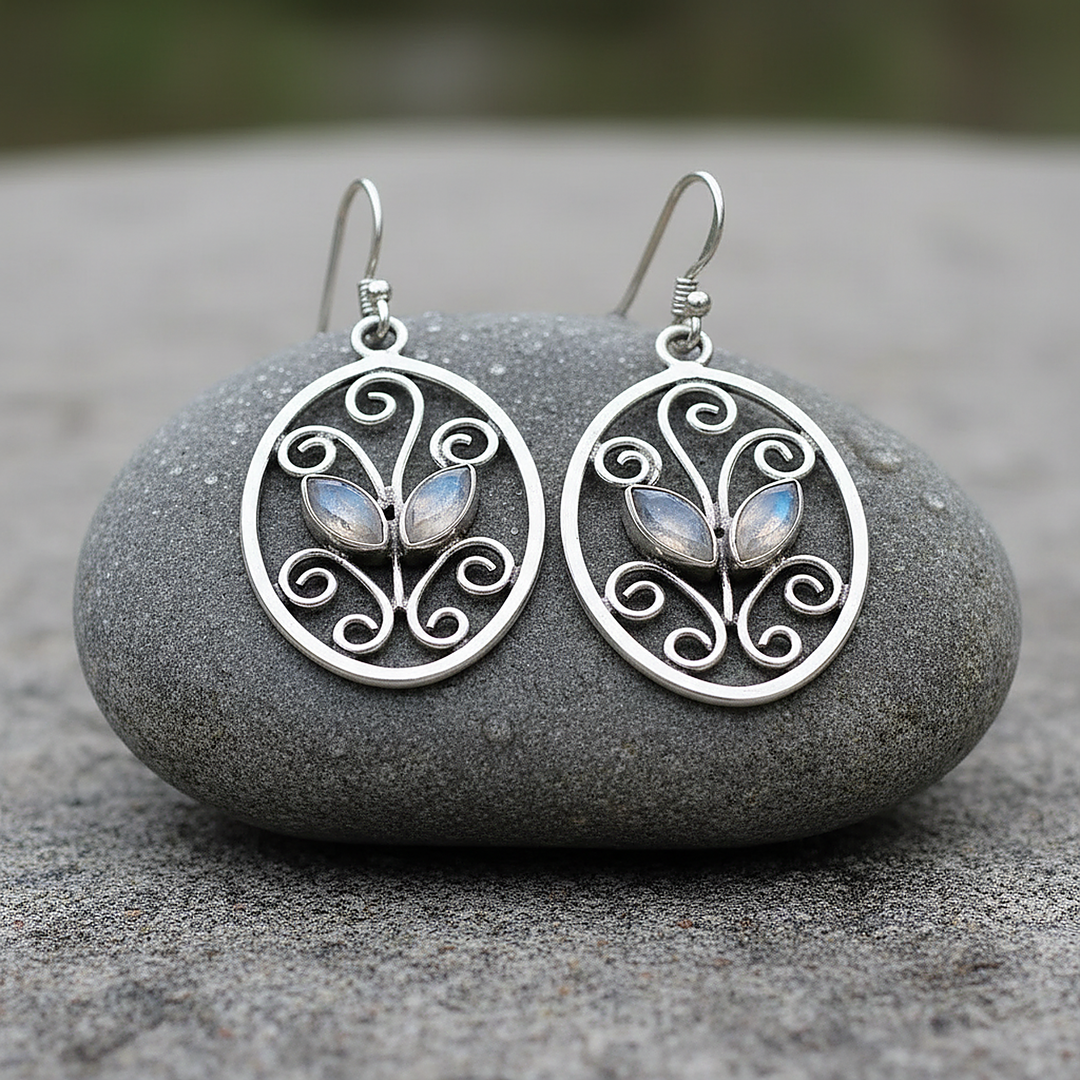 Valentine Moonstone Earrings