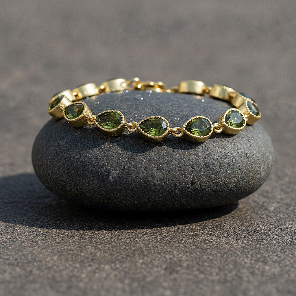 Camille Peridot Bracelet