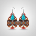 Boucles d’oreilles Sylvie turquoise