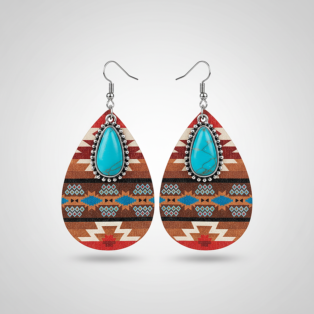 Boucles d’oreilles Sylvie turquoise