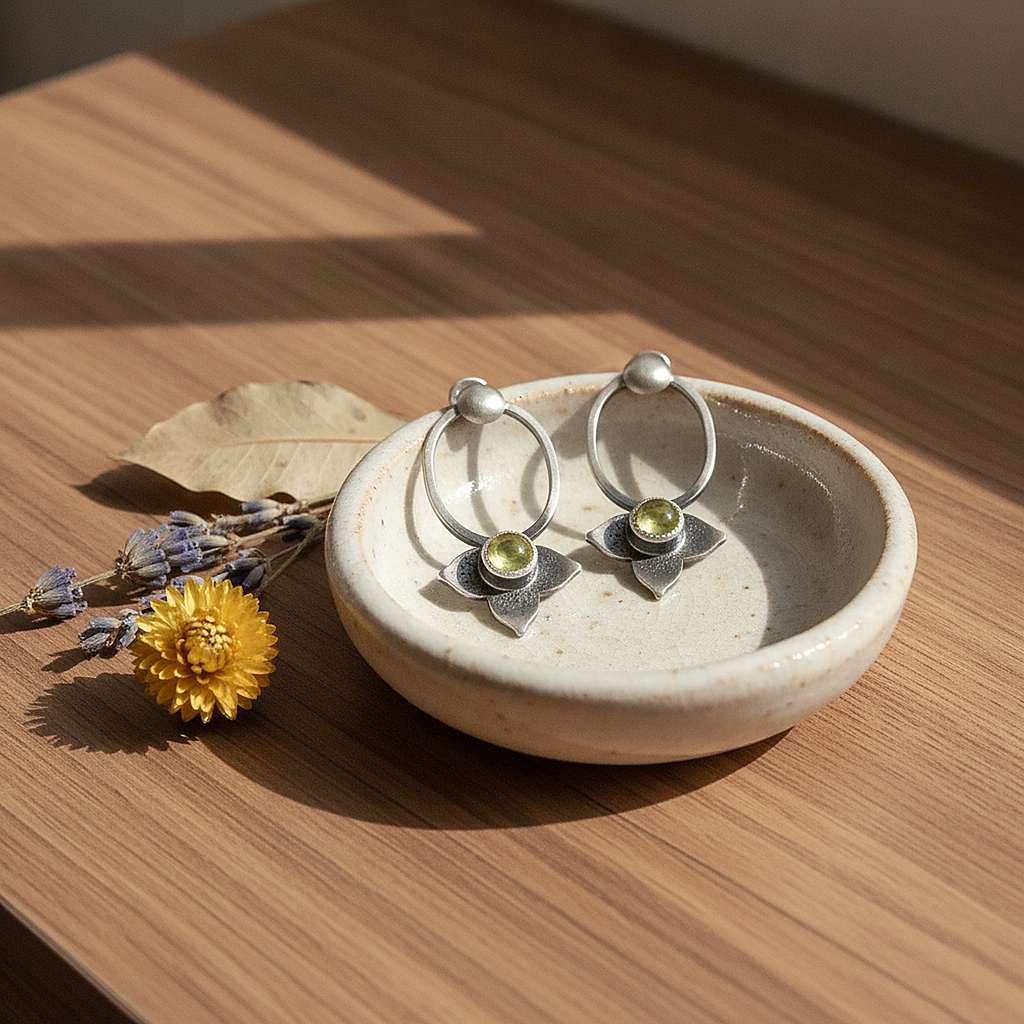 Amelie Peridot Earrings