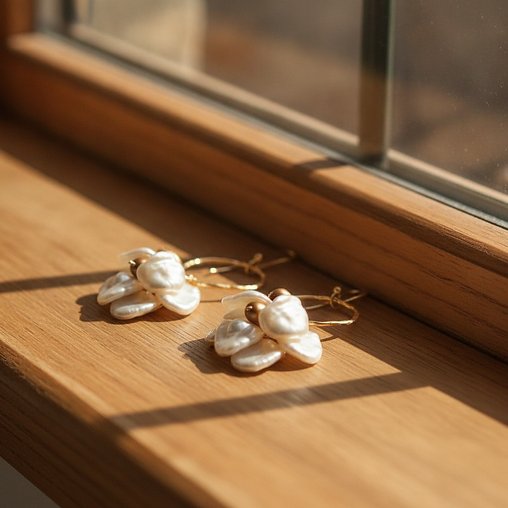 Boucles d’oreilles Linnea en perles