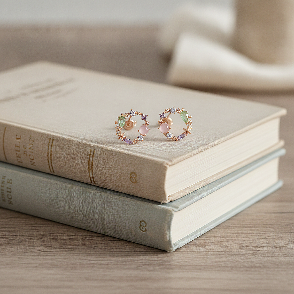 Boucles d’oreilles Wisteria en zircone