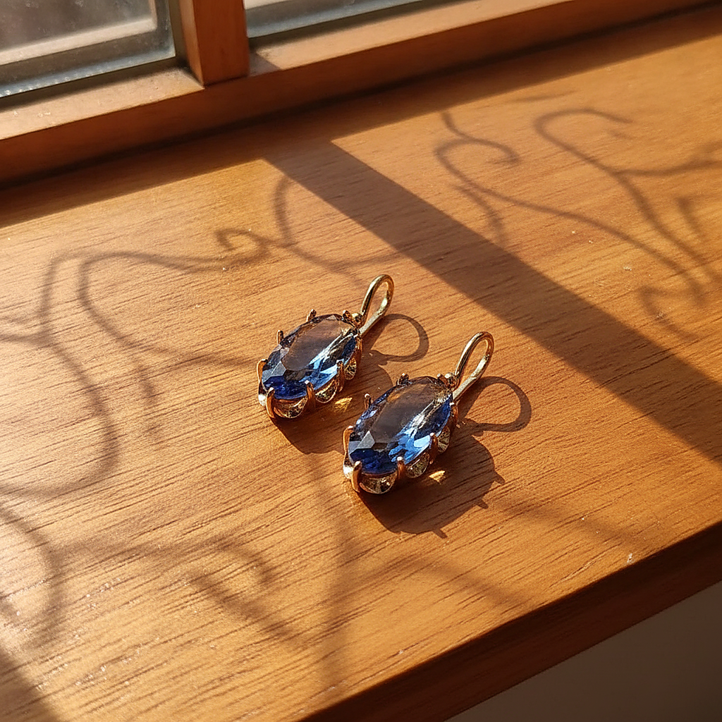 Liviana Sapphire Earrings