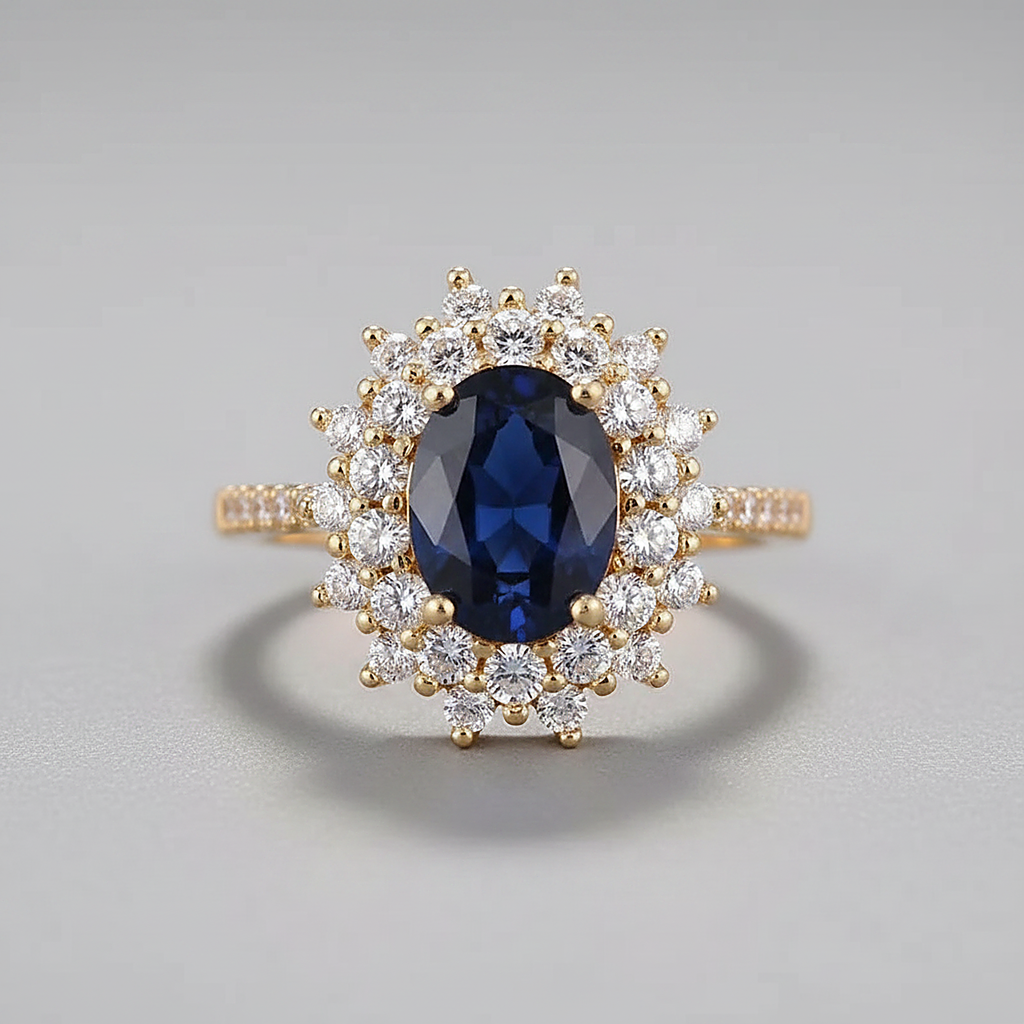 Bague dorée Vivienne
