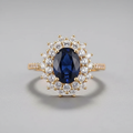 Bague dorée Vivienne