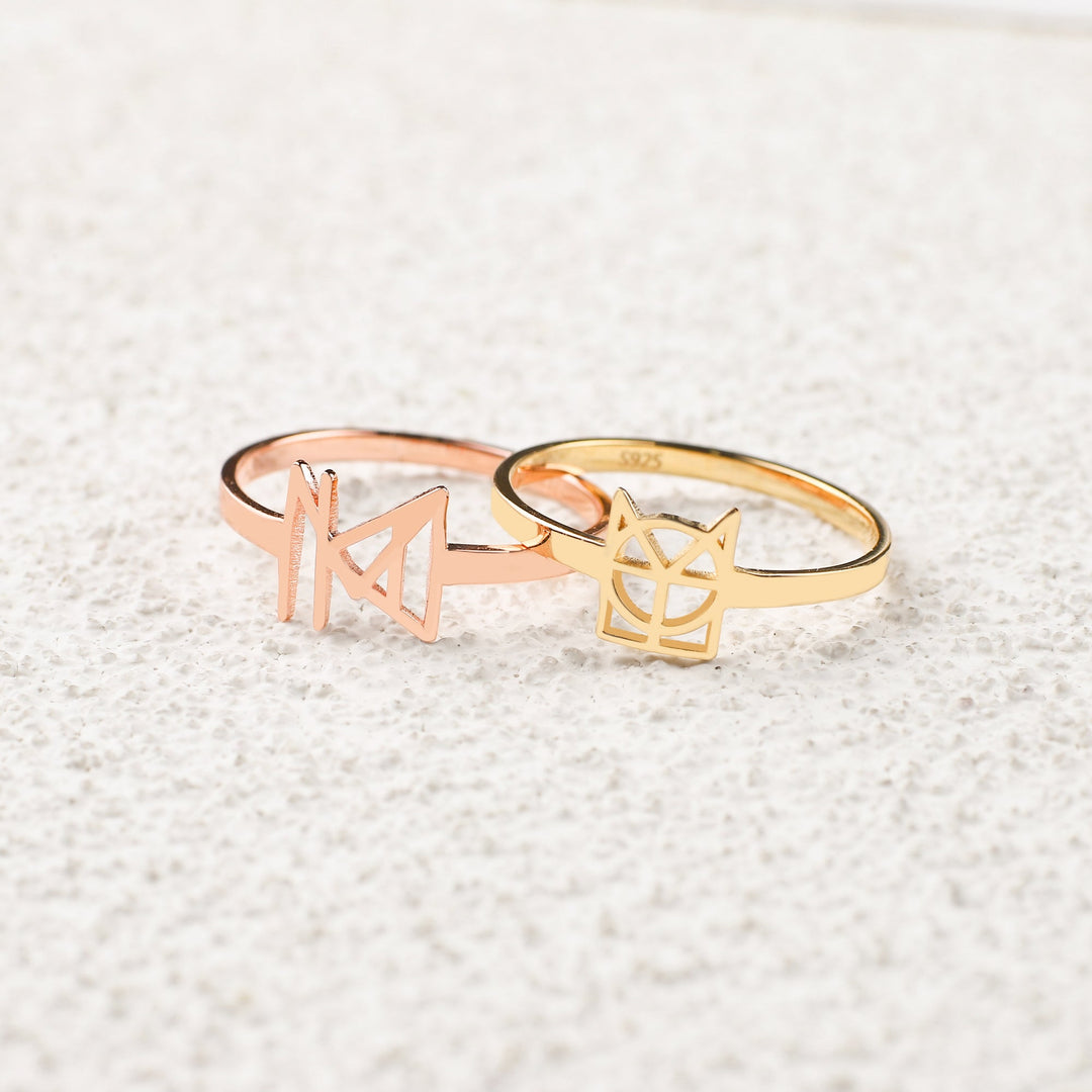 Bague à monogramme avec prénom