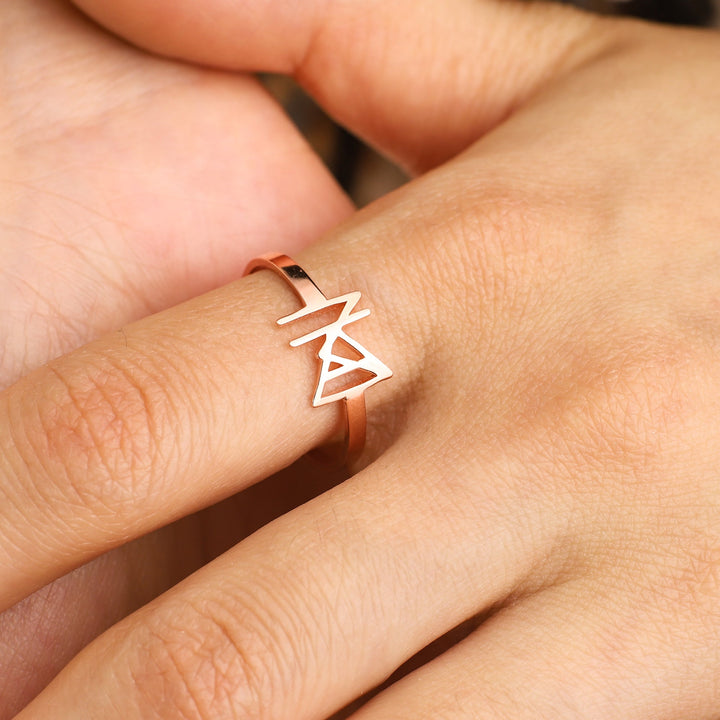 Bague à monogramme avec prénom