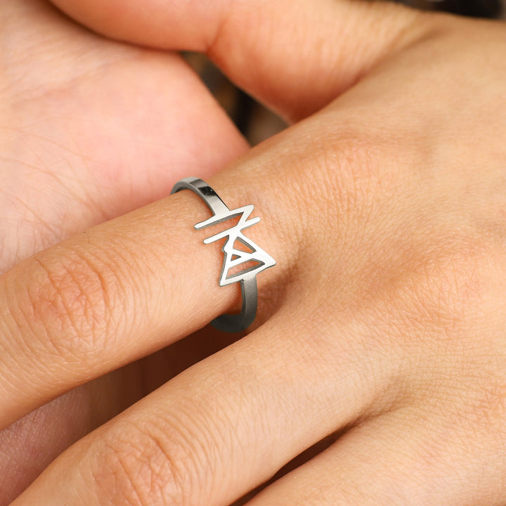 Bague à monogramme avec prénom
