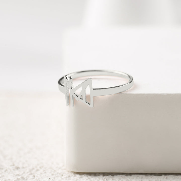 Bague à monogramme avec prénom