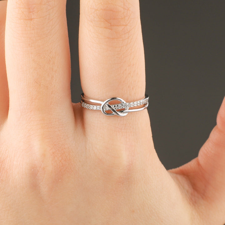 Anello Nodo Doppio Fascia Legame Madre e Figlia