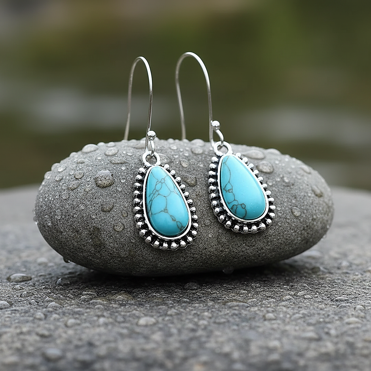 Boucles d’oreilles turquoise Ophira