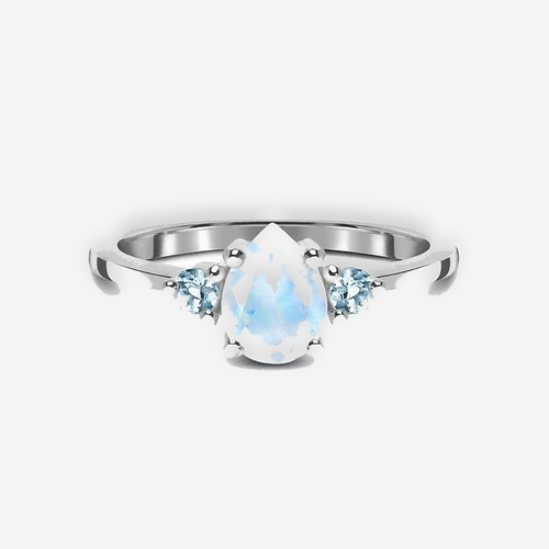 Cassia Moonstone Ring