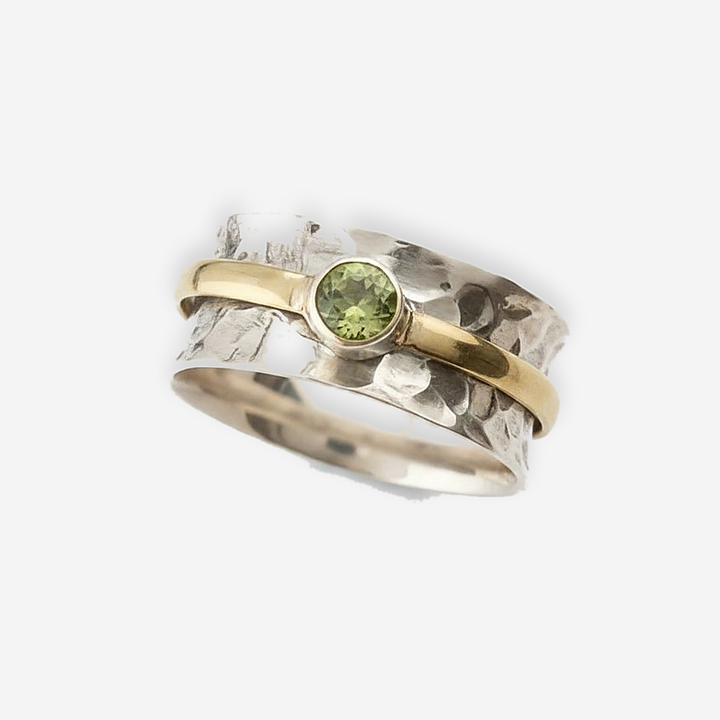 Estelle Green Zircon Ring detail