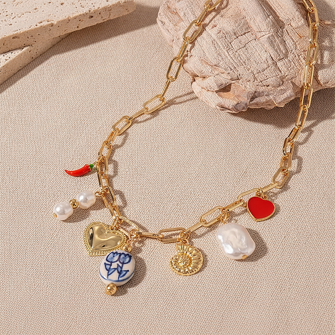 Alba Gold Necklace
