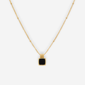Lucia Black Pendant Necklace