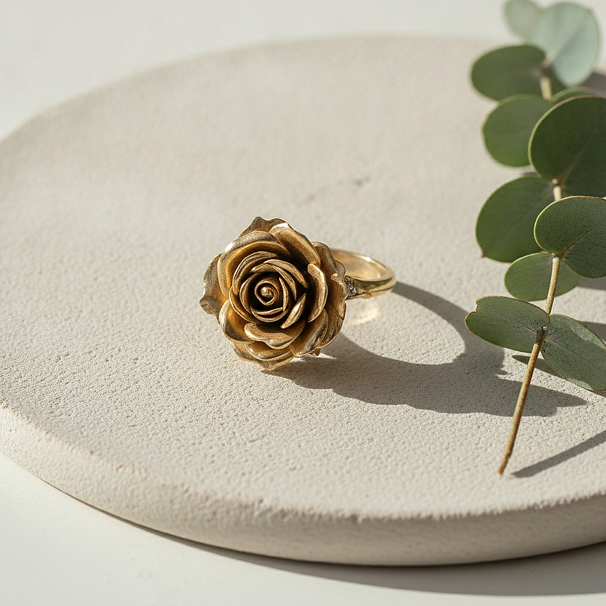 Bague Giada dorée