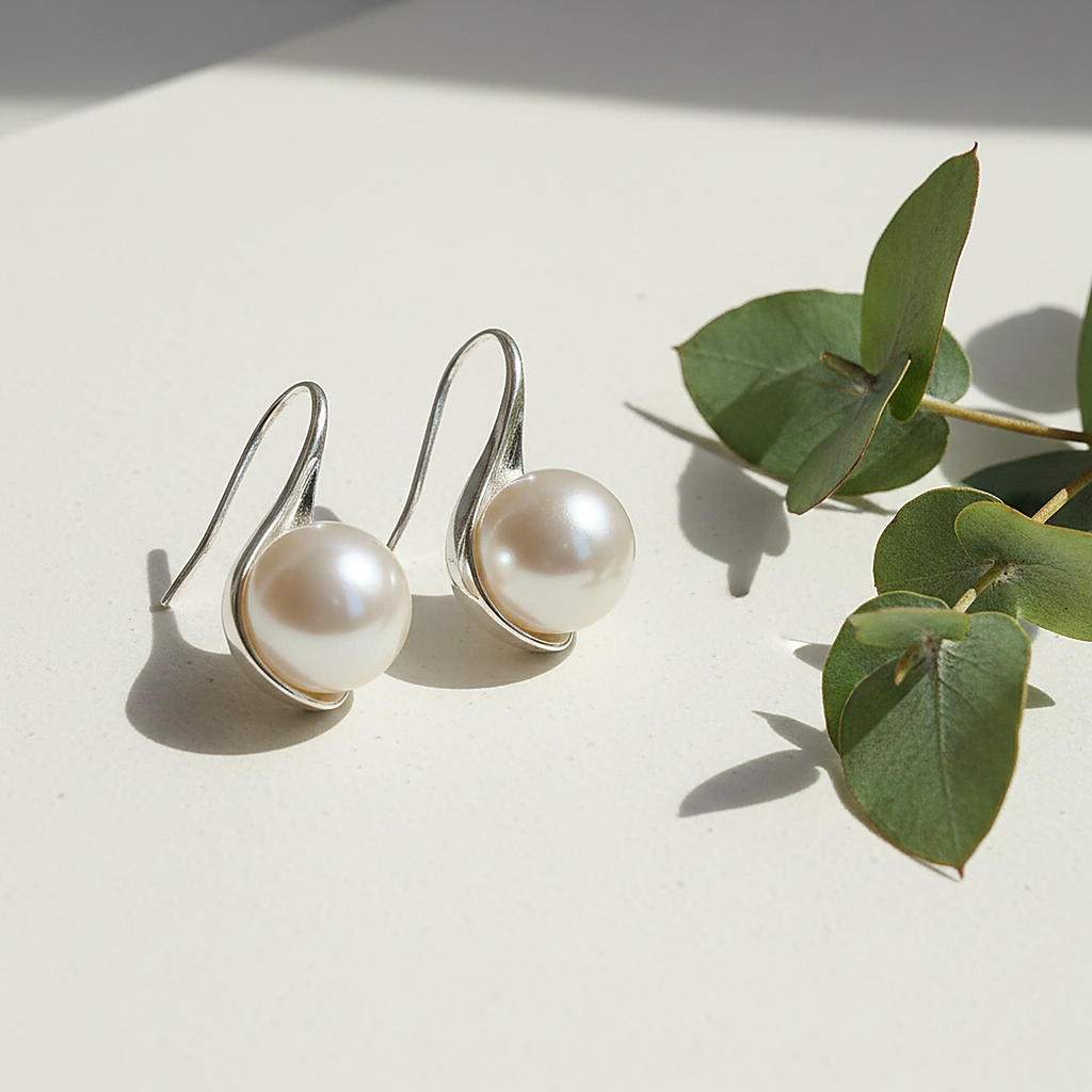 Pendientes de perlas Ondina