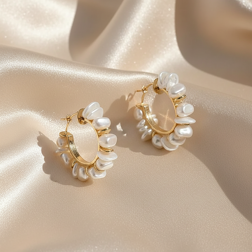 Wisteria Pearl Earrings