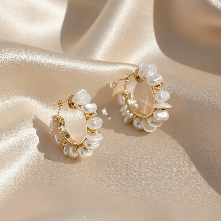 Wisteria Pearl Earrings