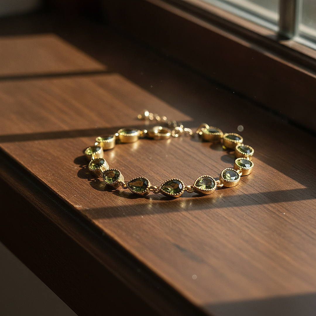 Camille Peridot Bracelet