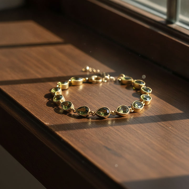 Camille Peridot Bracelet