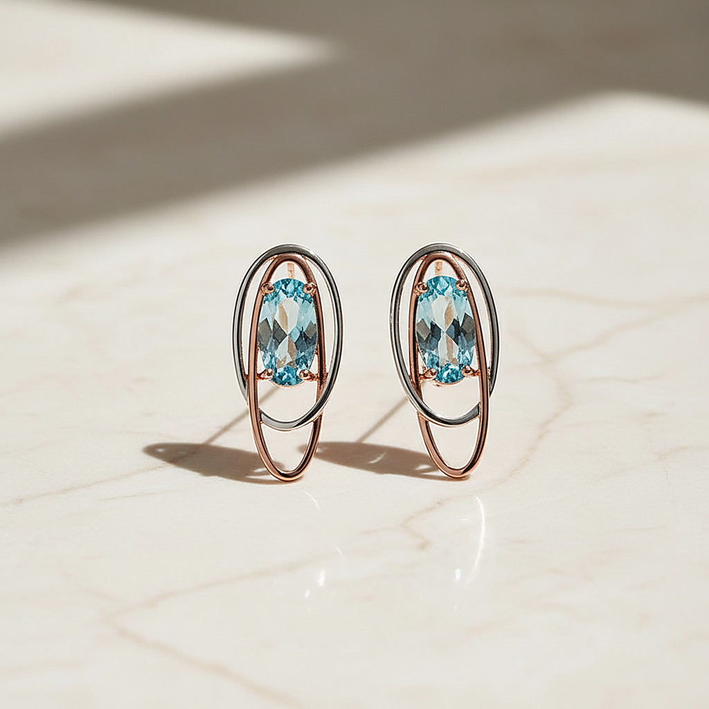 Pendientes Dvora de circonita cúbica