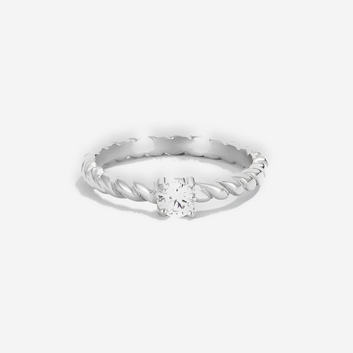 Milan Twisted Crystal Ring