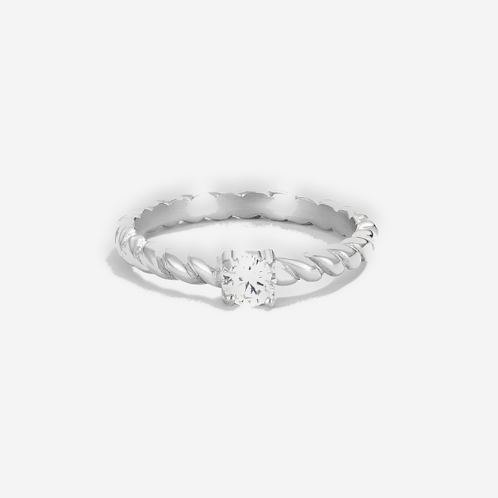 Milan Twisted Crystal Ring