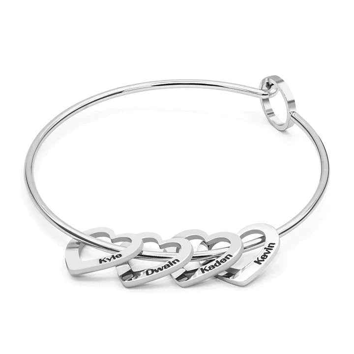 Gepersonaliseerde Hartjes Liefdesarmband
