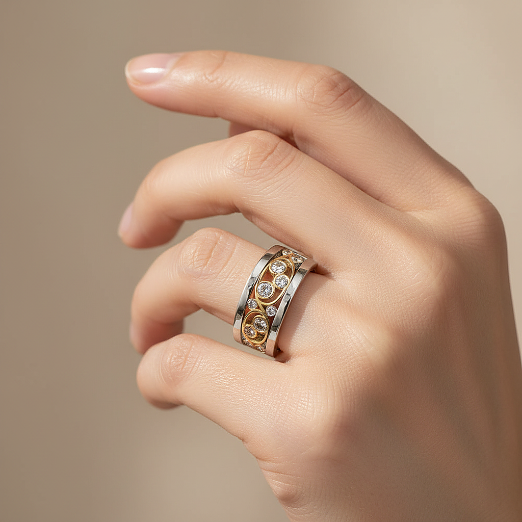 Anillo Giada de circonita