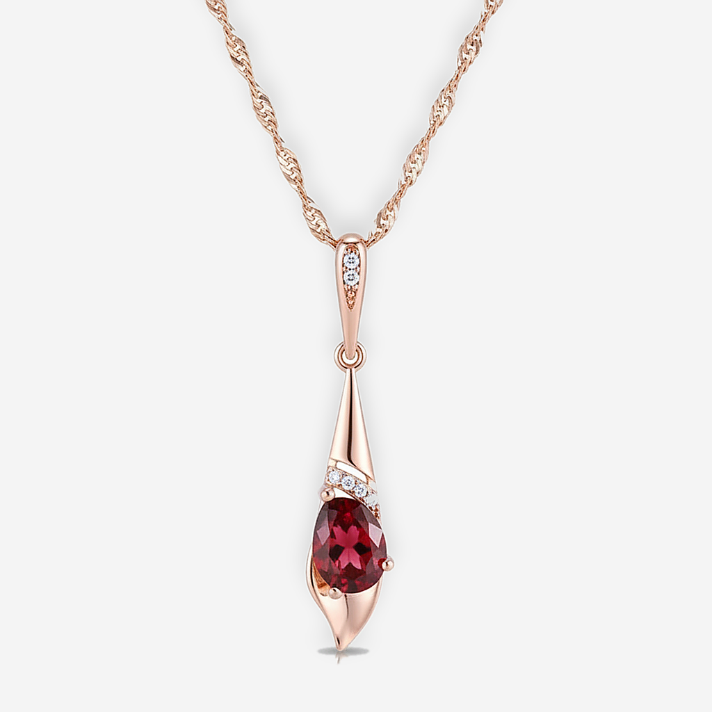 Collana Rosalie con rubino