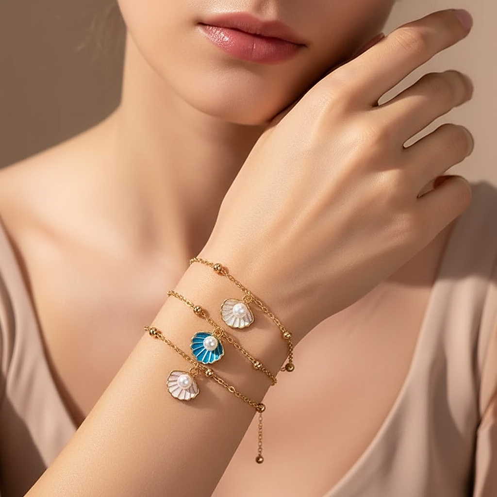 Cerise Pearl Bracelet