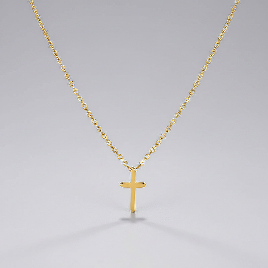 Klassieke Gouden Kruis Ketting