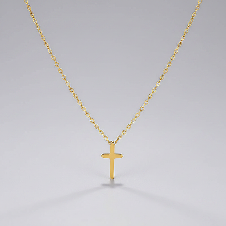 Klassieke Gouden Kruis Ketting