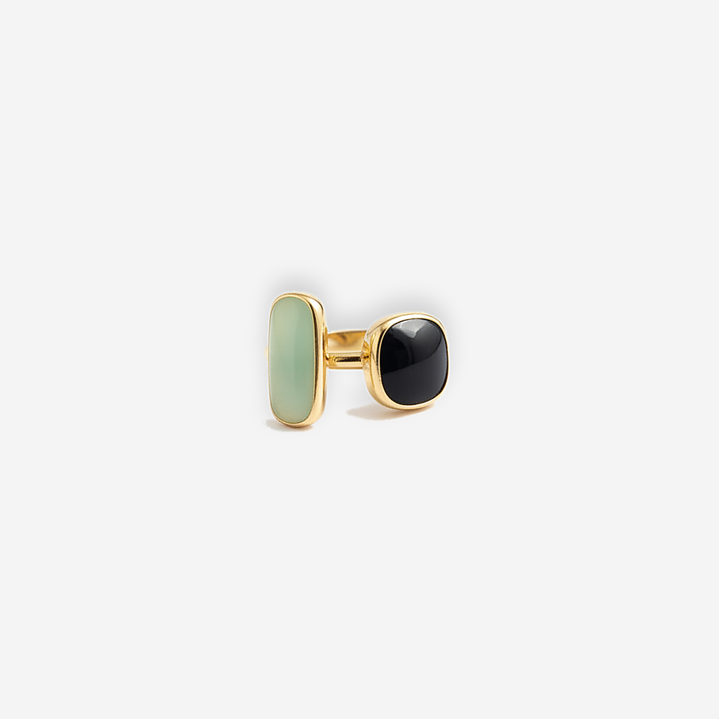 Pure Duo Gemstone Ring