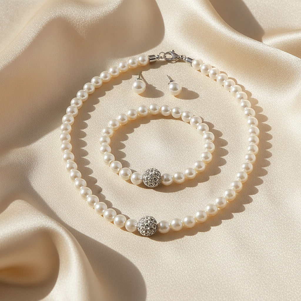 Set di gioielli Capucine con perle