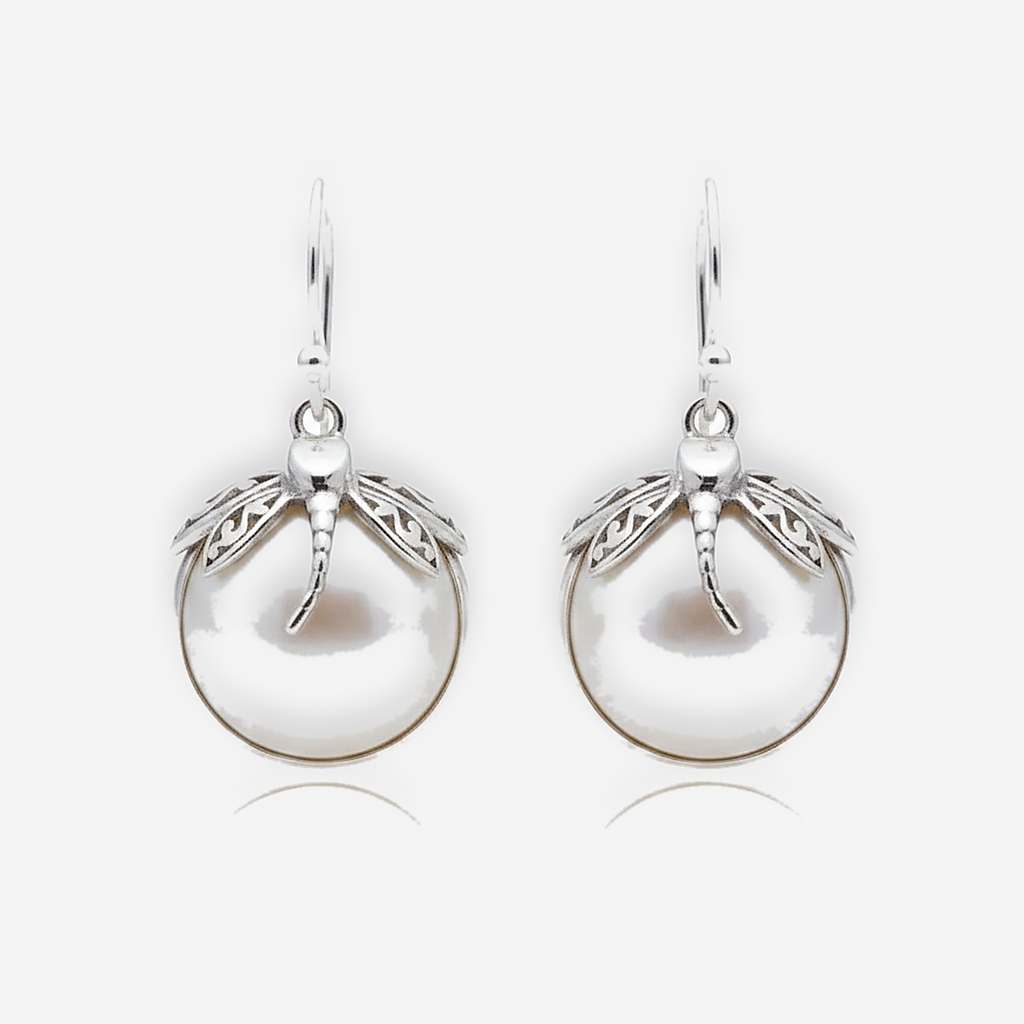 Boucles d’oreilles Vionnet en perles