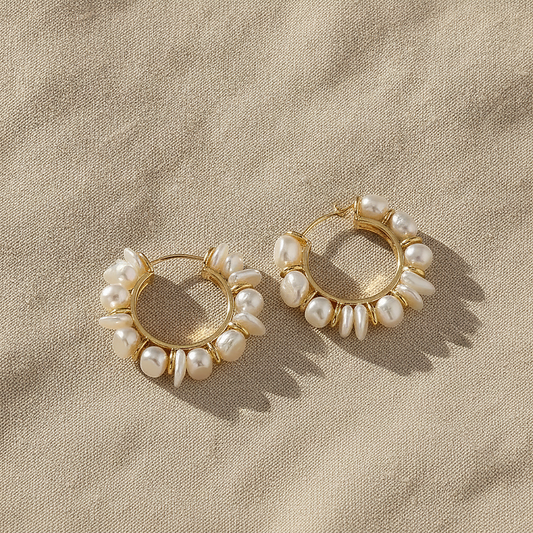Wisteria Pearl Earrings