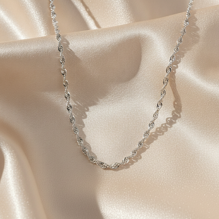 Opaline Silver Necklace